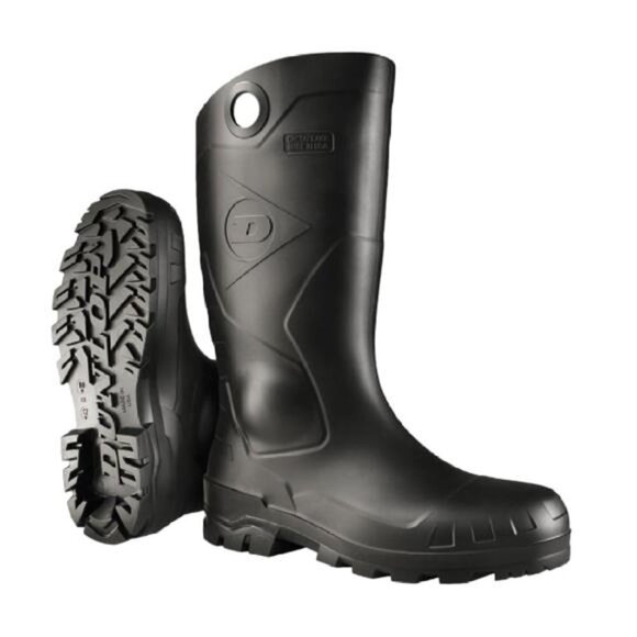 New Chesapeake Plain Toe Black Rain Boots Wide Calf Waterproof Footwear Size 11 main image 2